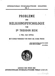Probleme der Religionspsychologie by Theodor Reik