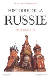 Cover of: Histoire de la Russie  by Nicholas Valentine Riasanovsky
