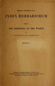 Cover of: The herbaria of the world