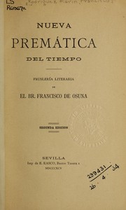 Cover of: Nueva premática del tiempo: fruslería literaria