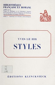 Cover of: Styles.