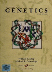 Cover of: Concepts of genetics