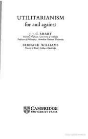 Cover of: Utilitarianism by J. J. C. Smart