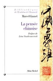 Cover of: La Pensée chinoise by Marcel Granet