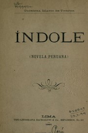 Cover of: Indole :: (novela peruana)