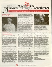 Cover of: The Arboretum Newsletter