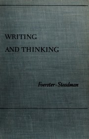 Cover of: Writing and thinking