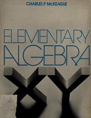 Cover of: Elementary algebra by Charles P. McKeague
