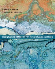 Cover of: Essentials of Statistics for the Behavioral Sciences by Susan A. Nolan, Thomas Heinzen