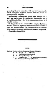 Cover of: A Manual of Chemistry, on the Basis of Professor Brande's: Containing the Principal Facts of the ...
