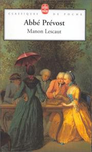 Cover of: Manon Lescaut by Abbé Prévost