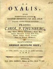 Oxalis by Carl Peter Thunberg