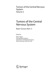 Cover of: Tumors of the Central Nervous system, Volume 3: Brain Tumors (Part 1)