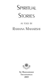 Cover of: Spiritual stories, as told by Ramana Maharshi