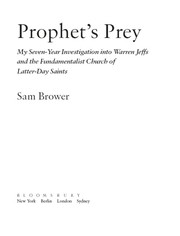 Prophet's prey by Sam Brower