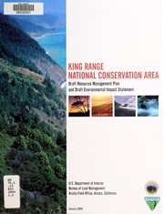 Cover of: King Range National Conservation Area draft resource management plan & draft environmental impact statement
