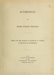 Automobiles by Frank Stanley Hadfield