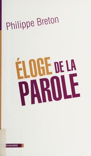 Cover of: Éloge de la parole