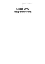 Cover of: Access 2000 Programmierung