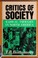 Cover of: Critics of society