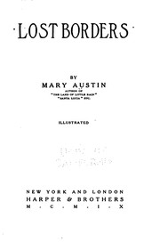 Cover of: Lost borders by Mary Austin