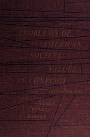Cover of: Problems of American society: values in conflict