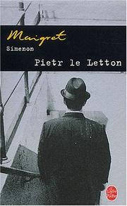 Cover of: Pietr-Le-Letton by Georges Simenon