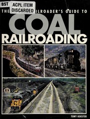 Cover of: The model railroader's guide to coal railroading by Tony Koester