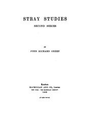 Cover of: Stray Studies, Second Series
