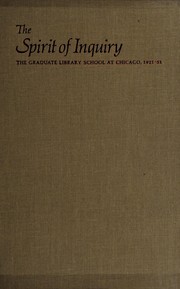 Cover of: The spirit of inquiry by John V. Richardson