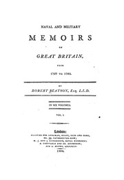 Cover of: Naval and military memoirs of Great Britain, from 1727 to 1783.