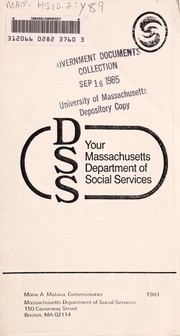 Cover of: DSS by Massachusetts. Dept. of Social Services