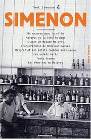 Cover of: Tout Simenon, centenaire tome 4