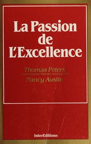 Cover of: La passion de l'excellence