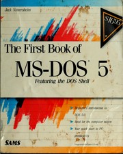 Cover of: The first book of MS-DOS 5.