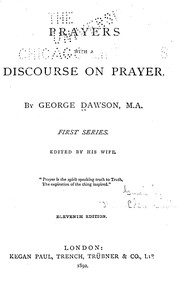 Cover of: Prayers with a discourse on prayer