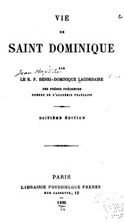 Cover of: Vie de Saint Dominique