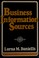 Cover of: Business information sources