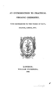 Cover of: An Introduction To Practical Organic Chemistry