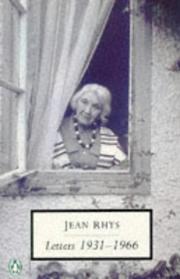 Cover of: Jean Rhys: Letters 1931-1966 (Penguin Twentieth-Century Classics)