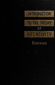 Cover of: Introduction to the theory of relativity: With a foreword by Albert Einstein