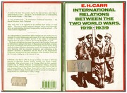 Cover of: International relations between the two world wars, 1919-1939 by E. H. Carr