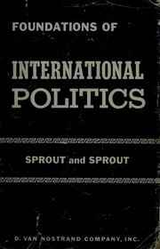 Cover of: Foundations of international politics