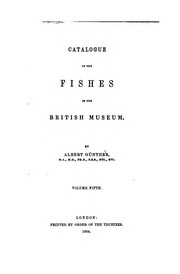 Cover of: Catalogue of the fishes in the British museum.