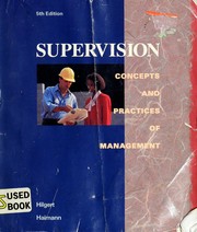 Cover of: Supervision by Raymond L. Hilgert