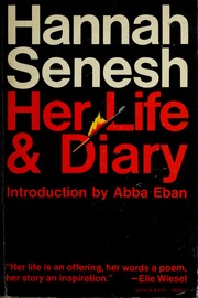 Cover of: Hannah Senesh, Her Life and Diary
