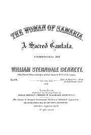 Cover of: The woman of Samaria: a sacred cantata, op. 44