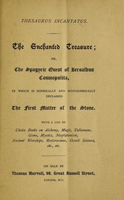 Cover of: Thesaurus incantatus by Arthur Machen