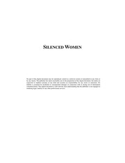 Cover of: Silenced women