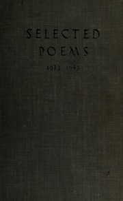 Cover of: Selected poems, 1923-1943